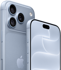 iPhone 18 Pro, liustikutoonis, esi- ja tagantvaade, kus on näha Ceramic Shieldi ja kolme objektiiviga kaamerasüsteemi