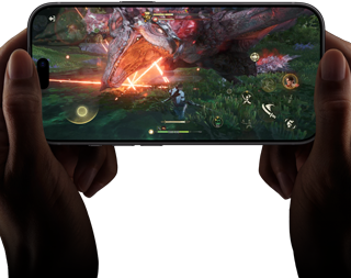 iPhone 18 Pro, esikülg, A20 Pro kiibi jõudlusvõimekust näidatakse kaadriga mängust „Monster Hunter Outlanders“