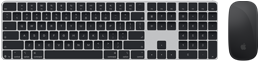 Pogled odozgo na Magic Keyboard s Touch ID-jem i Magic Mouseom{