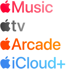 Az Apple-szolgáltatások listája: Apple Music, Apple TV, Apple Arcade és Apple iCloud Plus