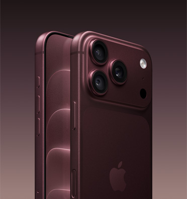iPhone 18 Pro, Burgundy color, side angle, partial front exterior, all-screen design display, action button, volume up/down buttons, iPhone 18 Pro, Burgundy color, side angle, complete back exterior, 48MP Pro Fusion camera system, Apple logo in center, side button, Camera Control button