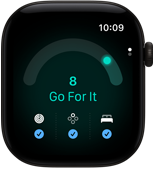 Apple Watch Series 12, alumīnija ietvars, melns, gatavības rādītājs 8, labais sāns, Digital Crown