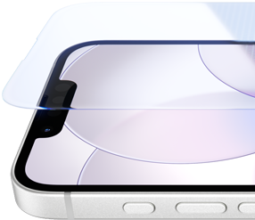 iPhone 17e, partea exterioară frontală cu Ceramic Shield 2, exterior lateral, culoare Alb, butoane: Acțiune, volum