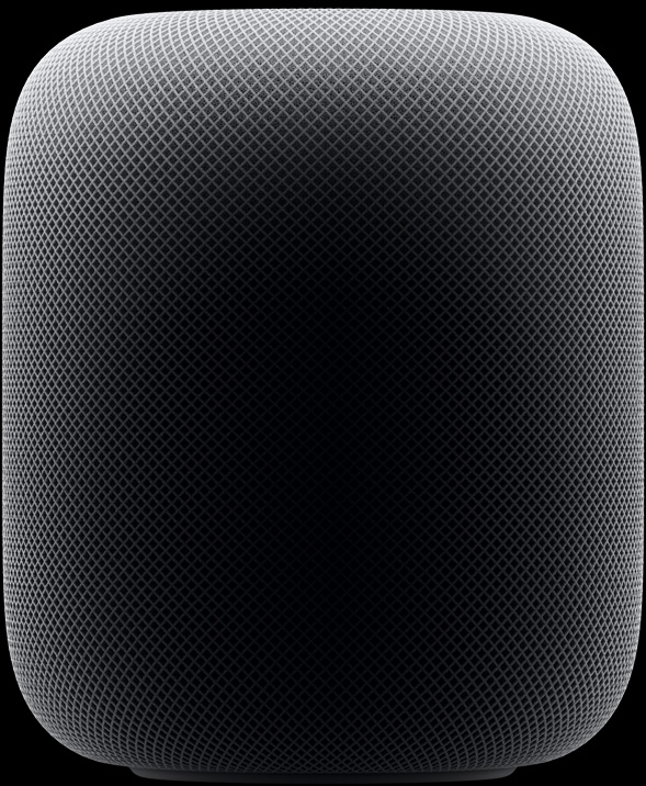 Push in on a side view product shot of HomePod