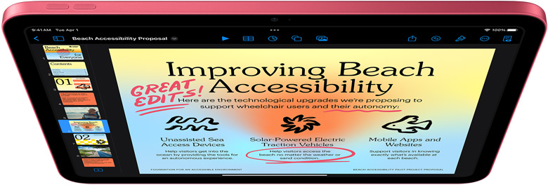 Keynote sur iPad