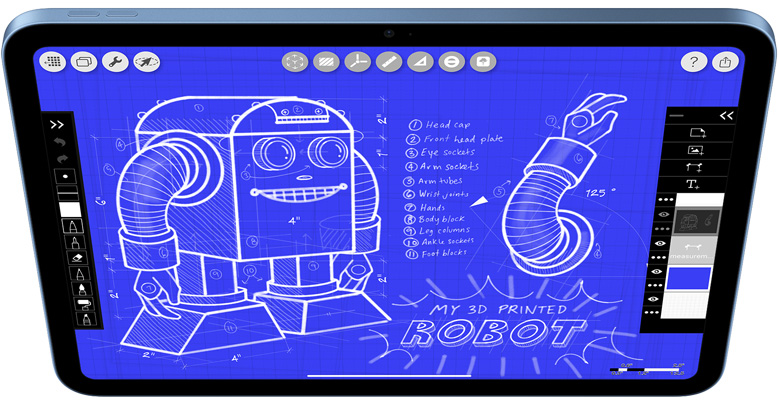 Morpholio Trace sur iPad