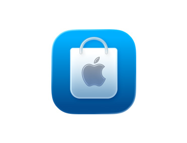 App Apple Store, icona della shopping bag blu