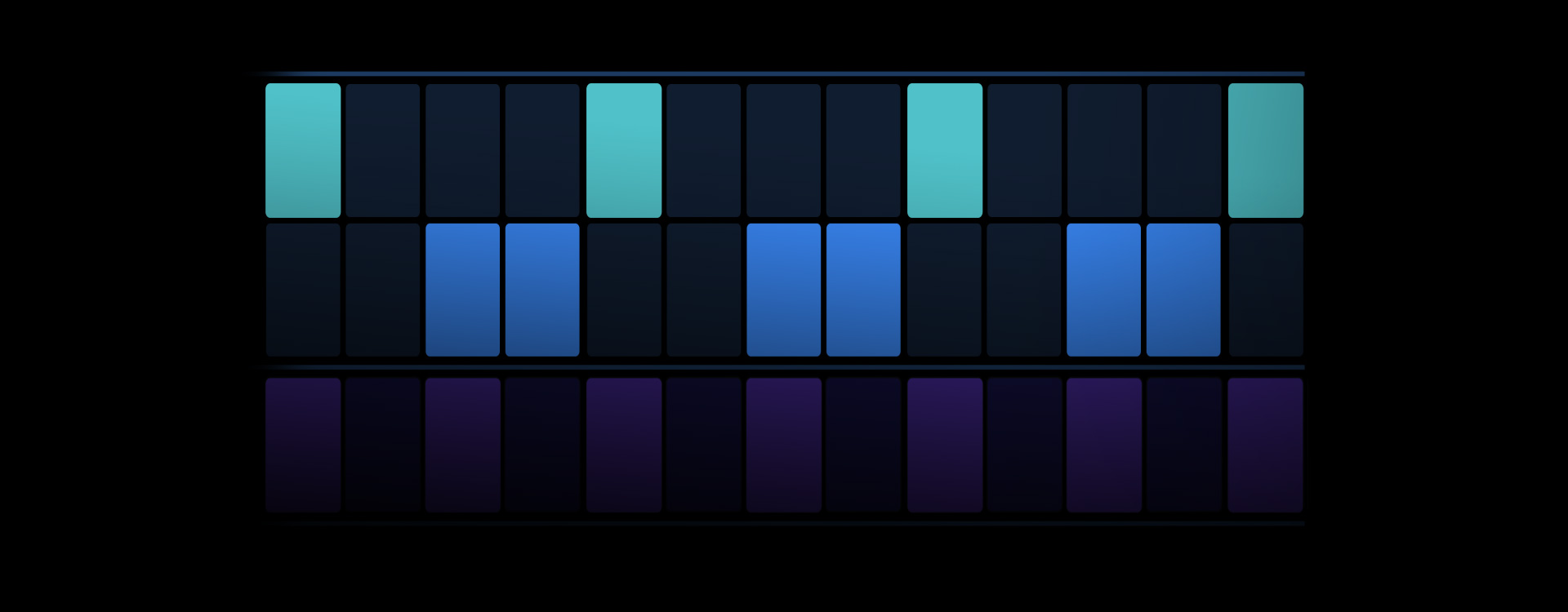Image showing beat making tools with different color blocks representing different percussion instruments