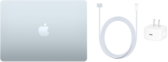 13-inch MacBook Air, USB-C to MagSafe 3 Cable and 40W USB-C Dynamic Power Adapter
