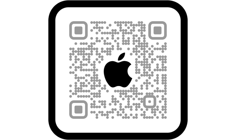 Scan the QR code to shop in the Apple Store app.