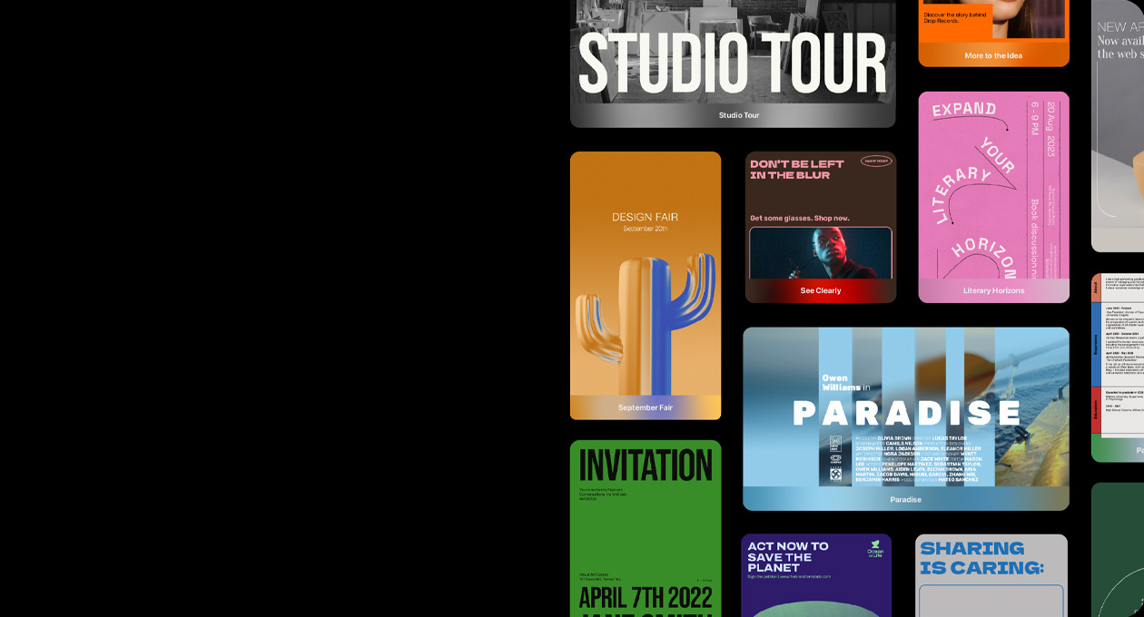 Variety of photos and illustrations showing what Pixelmator Pro is capable of
